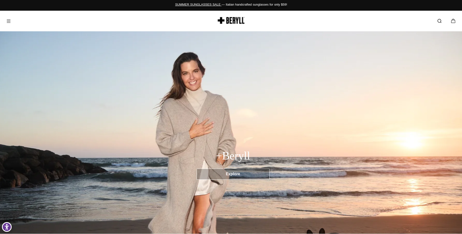Beryll project preview — Shopify, Liquid development by Deepak Jangra