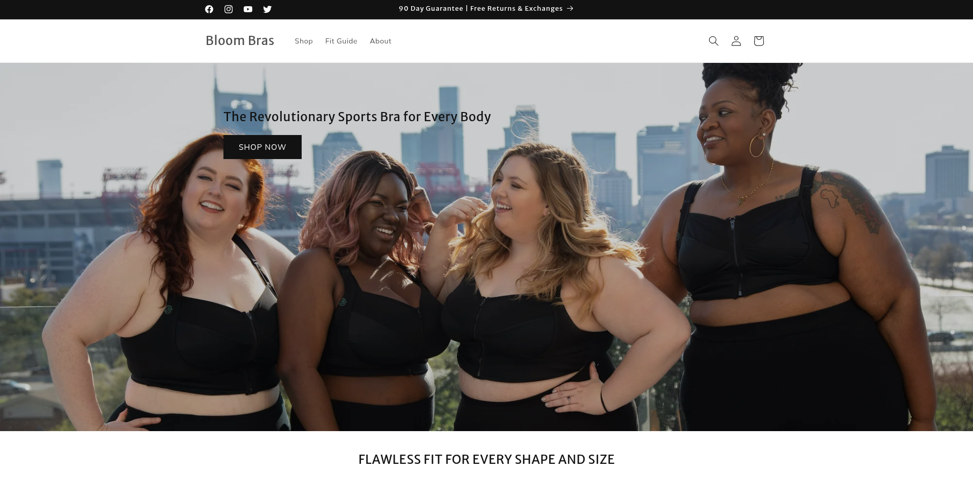 Bloom Bras project preview — Shopify, Liquid development by Deepak Jangra