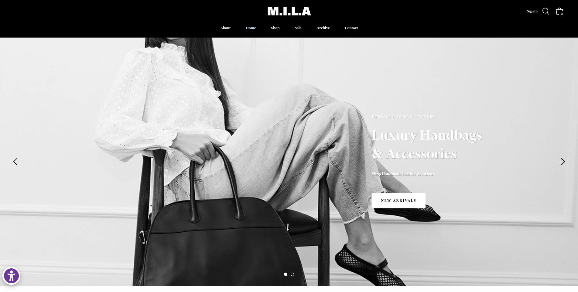 Mila4u.com project preview — Shopify development by Deepak Jangra